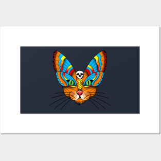 Cat Moth Posters and Art